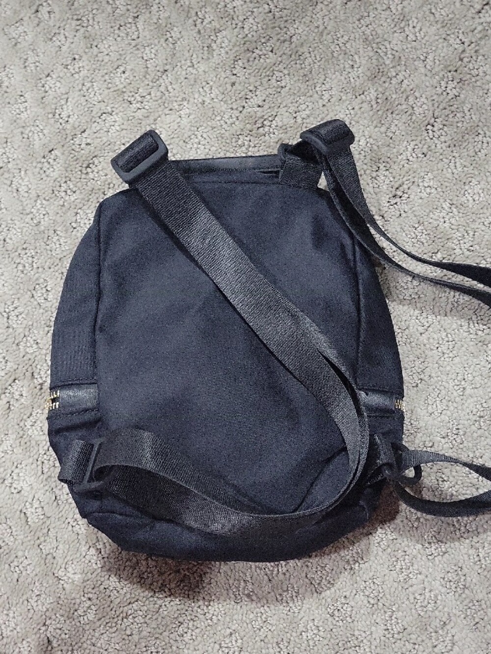 lululemon athletica Black Mini Backpack with Gold Hardware Accents - Picture 2 of 3